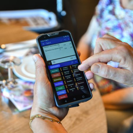 Bestelling opnemen met de handheld