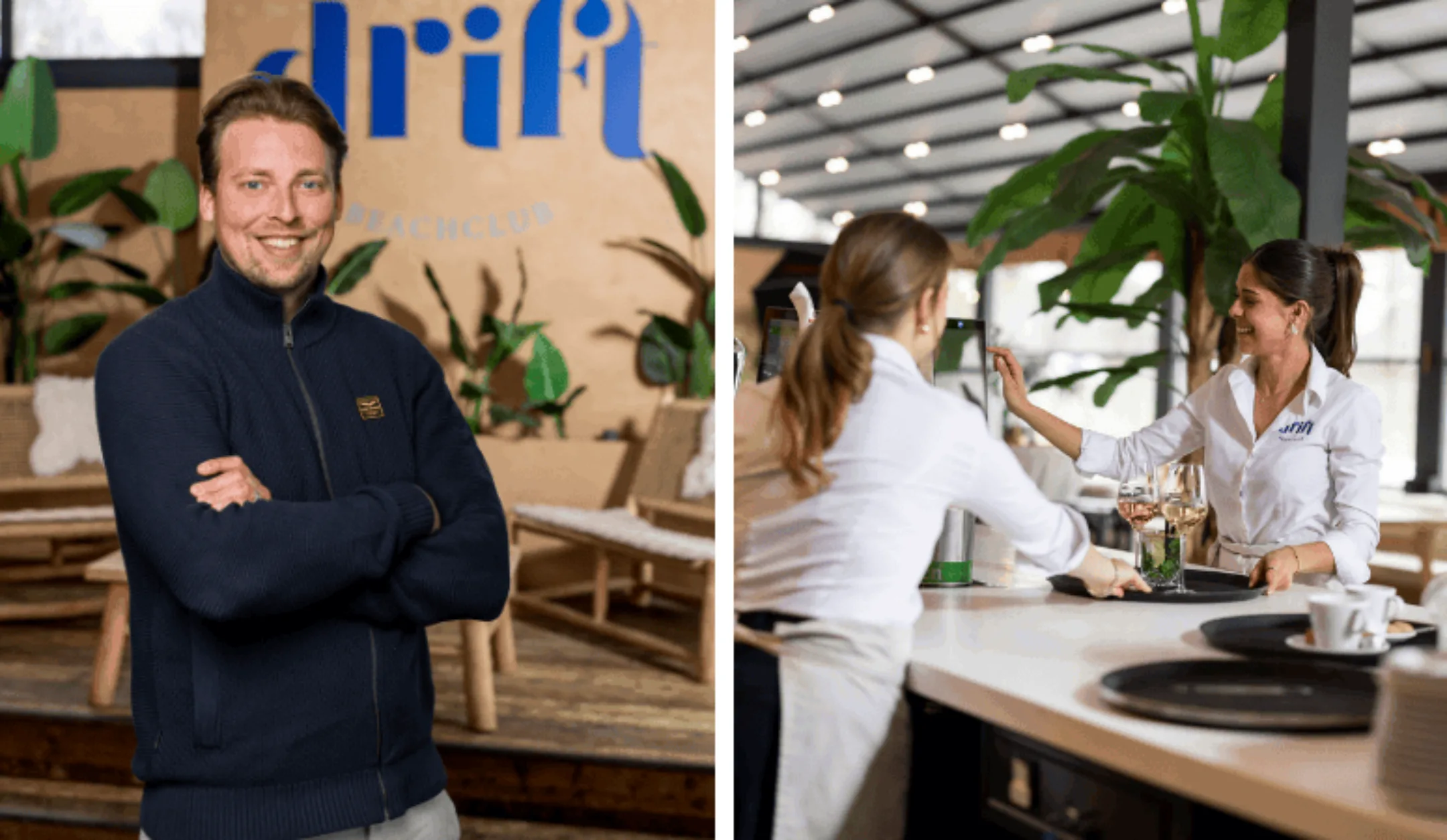Strakke inrichting aan de achterkant zorgt voor goede gastbeleving aan de voorkant bij Drift Beachclub Ermelo 2