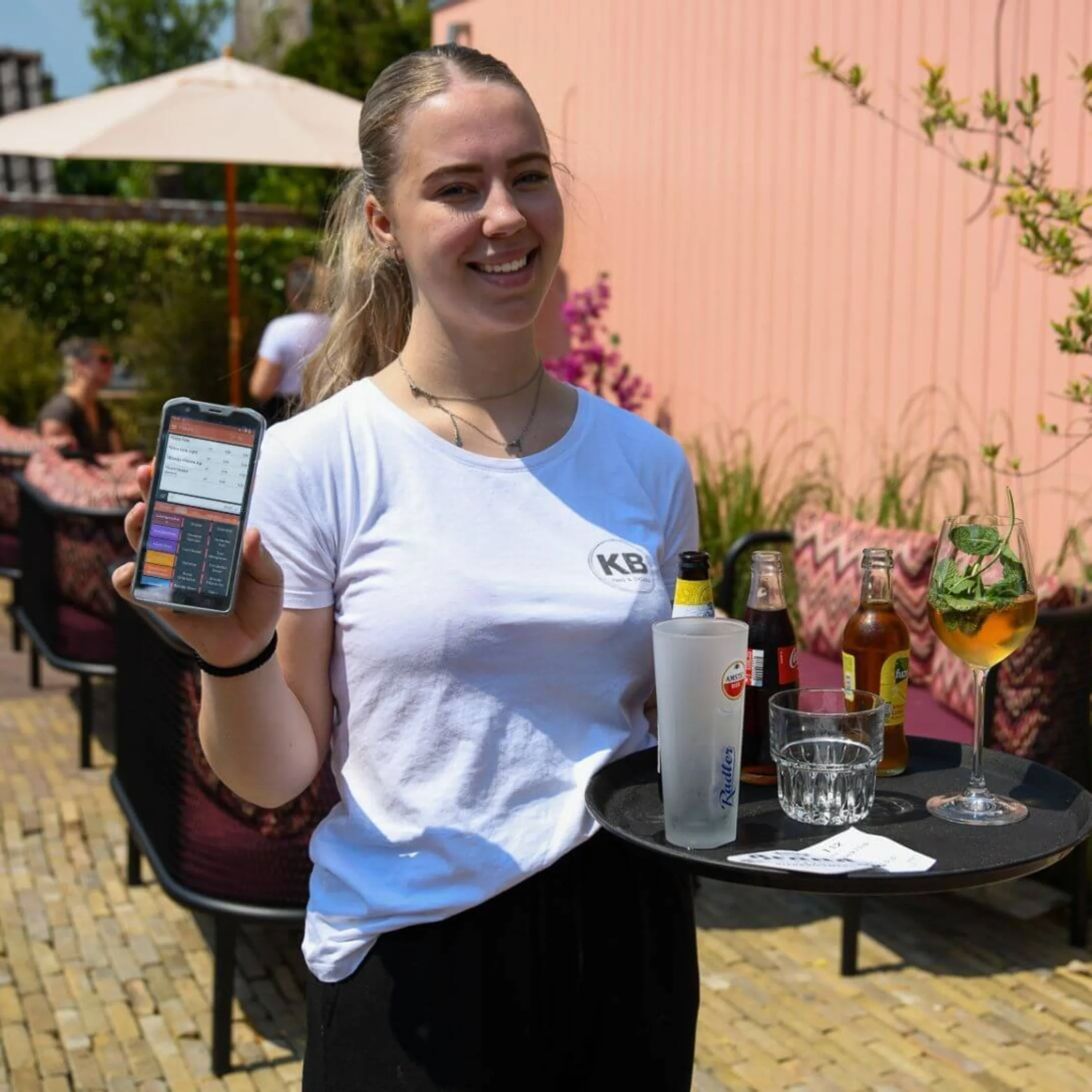 horeca sneller werken processen stroomlijnen qr bonschermen handhelds